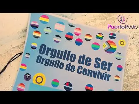 Banderas al viento en la inauguración del banco ARCOIRIS en Tefia