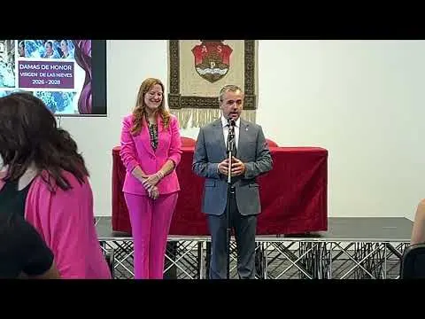 Presentación Damas de Honor de la Virgen de las Nieves 2026-2028 al alcalde #Aspe