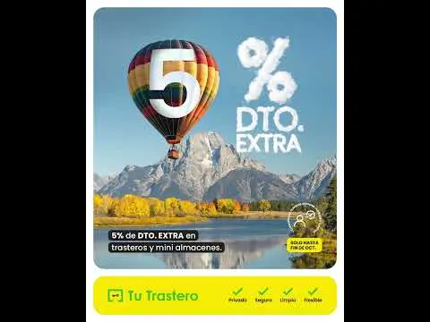 🚨 5% de DESCUENTO EXTRA en Tu Trastero® 🏷  #Trasteros #TuTrastero