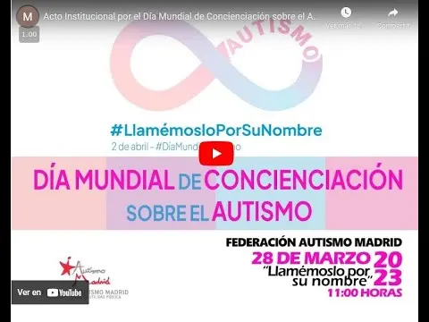 Reconocimiento Autismo Madrid 2023 Al Ámbito educativo  - Giuseppe Iandolo - 28/03/2023