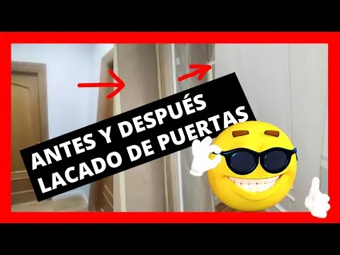 Antes y Después LACADO de PUERTAS de Paso 😱