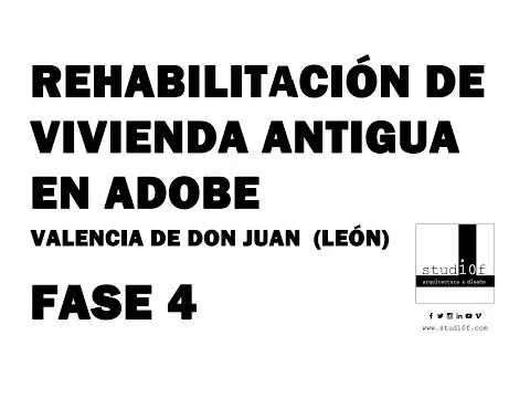 REHABILITACIÓN DE VIVIENDA DE ADOBE EN VALENCIA DE DON JUAN (León) (FASE 4)