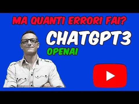 OPEN AI CHATGPT3 strumento formidabile, MA QUANTI ERRORI FAI? Esempio di errore elementare ripetuto.