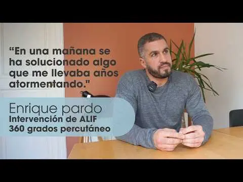 Caso Sr. Pardo: Tras la cirugía vuelve a caminar y vivir sin dolor.