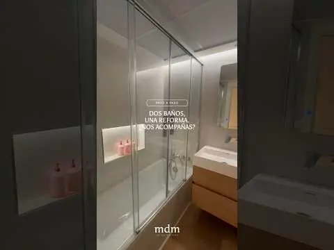 Reforma de dos baños modernos en Valencia | MDM Interiorismo