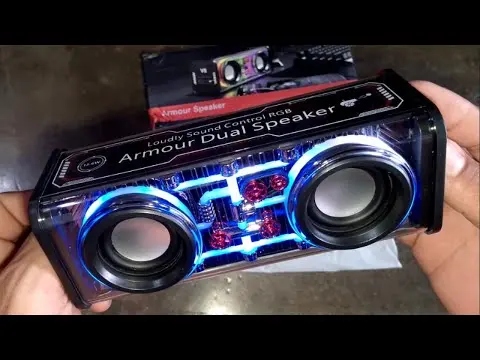 Unboxing speaker bluetooth v8 rgb