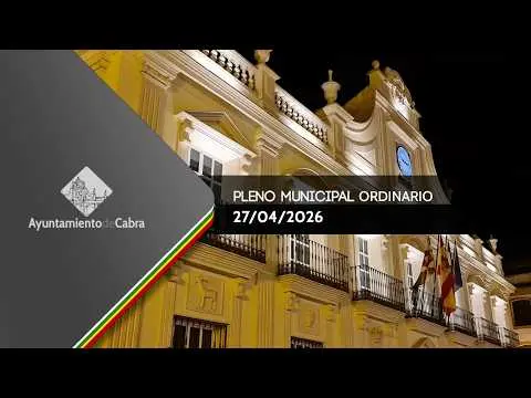 Pleno Municipal Ordinario - 27 de abril de 2026
