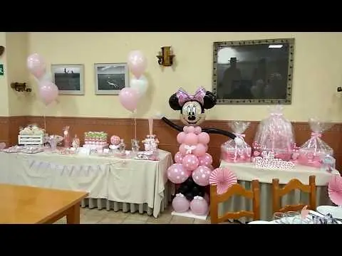 Regala Ilusiones 2017: Decoracion para Bautizo de Niña con Globos y Mesa Candy