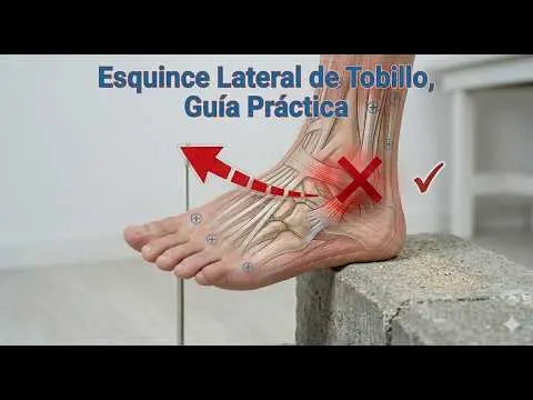 Ejercicios para esguince lateral de tobillo | Recuperación progresiva por niveles