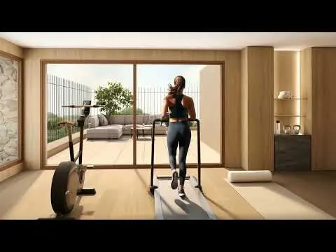 gimnasio vivienda 3d 4k