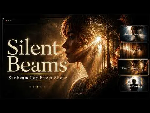 Silent Beams – Sunbeam Ray Effect Slider Template for WordPress
