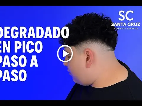 DEGRADADO EN PICO PASO A PASO FACIL Y RAPIDO BY: ACADEMIA SANTA CRUZ