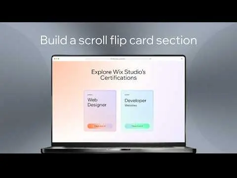 Create interactive cards that flip as you scroll | Wix Studio