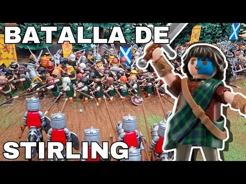 ⚔️BATALLA de STIRLING ❤️INGLESES vs ESCOCECES💙 - Batalla épica en Playmobil-  DIORAMA Carype