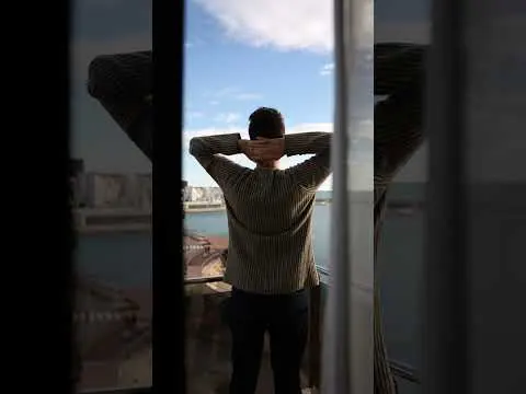 Les vistes des de l'habitació de l'Hotel Flamingo de l'Ampolla (Delta de l'Ebre)