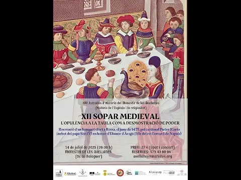 12è Sopar Medieval Monestir de les Avellanes