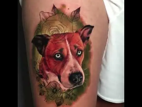 Dog portraits by Susana Chavero Tattoo  #portraitartist #tattooartist #tattoo #dog #dogs #doglover