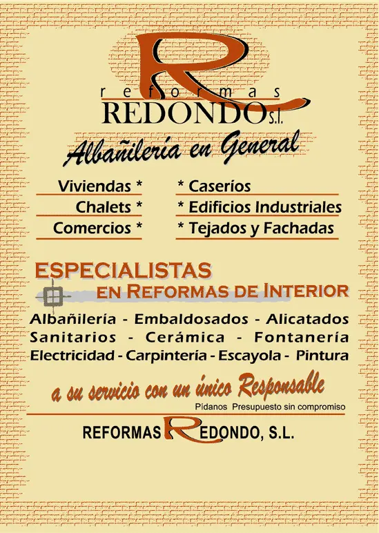 Reformas Redondo S.L. - Reformas integrales Bilbao