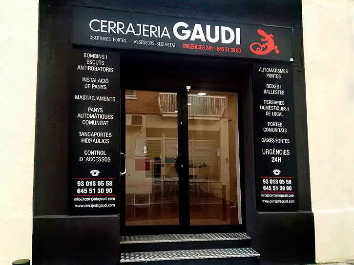 Cerrajeria Gaudi. Urgencias 24 horas | Antibumping | Apertura Puertas | Barcelona