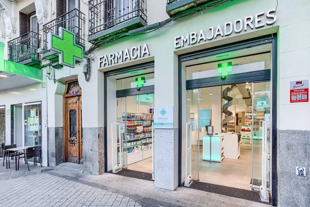 Farmacia Embajadores Madrid | 365 dias abierta - 14h L-V , 12h S-D-F